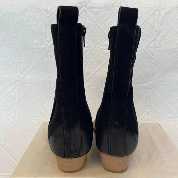 Free People Bowers Suede Boot In Black/Sand Dune Size 37 - Picture 4 of 6
